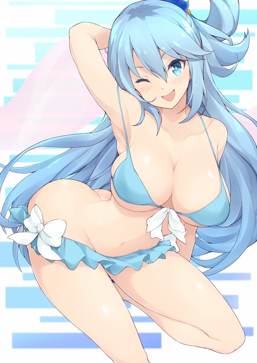 aqua (kono subarashii sekai ni shukufuku wo!) drawn by jampen