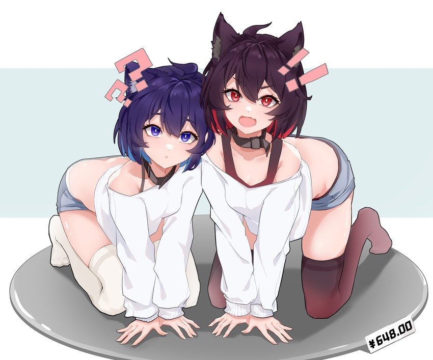 seele vollerei and seele (honkai and 1 more) drawn by skeleminemoneko