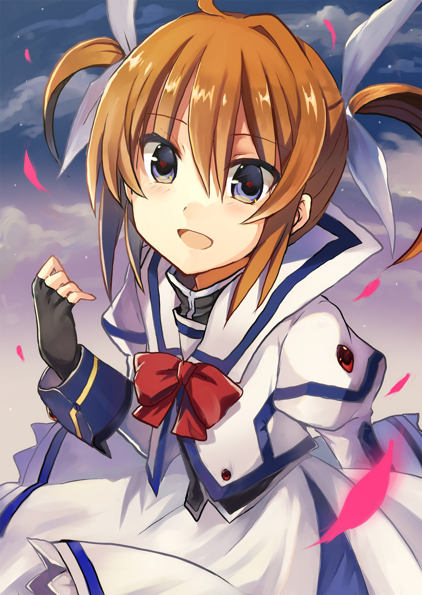 takamachi nanoha (lyrical nanoha and 3 more) drawn by yuukome_(tekunon)