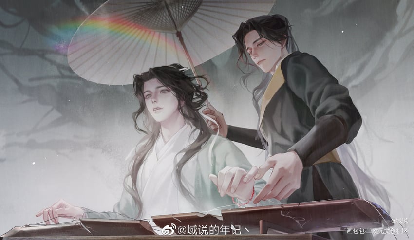 yao wenyu and qiao tianya (qiang jin jiu) drawn by yu_shuo_de_nian_ji_zhu