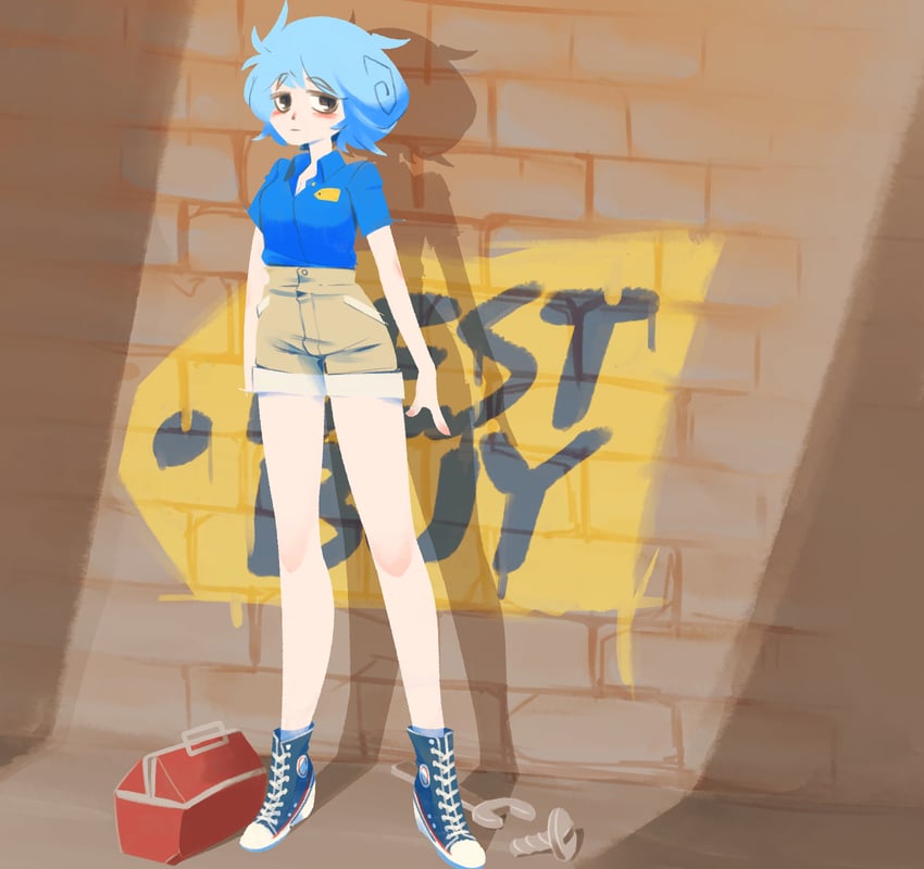 kawashiro nitori and kofji (touhou and 2 more) drawn by ukiwagirl