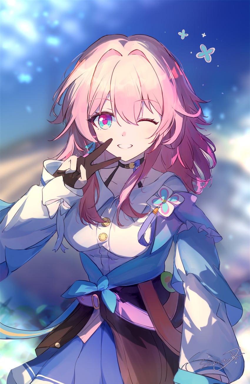 march 7th (honkai and 1 more) drawn by shanshanziyu