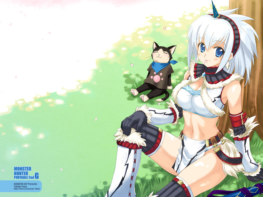 monster hunter and melynx (monster hunter) drawn by yano_takumi