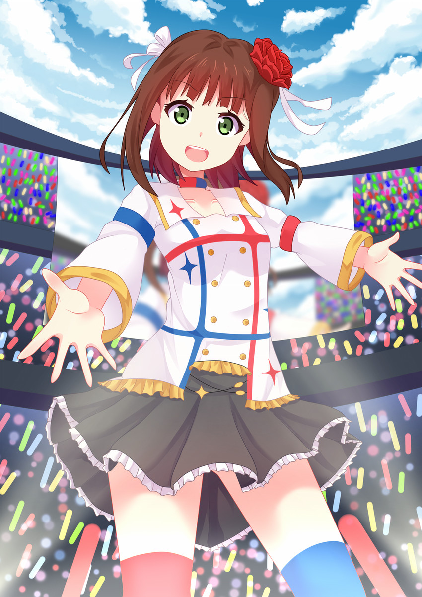 amami haruka (idolmaster and 1 more) drawn by chrisandita