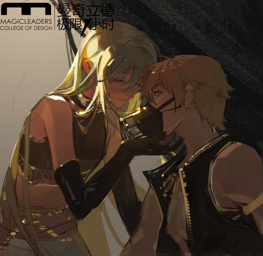 gilgamesh and enkidu (fate and 1 more) drawn by genren_jiu_qu