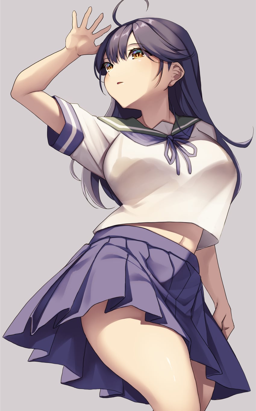 ushio (kantai collection) drawn by creek_(moon-sky)