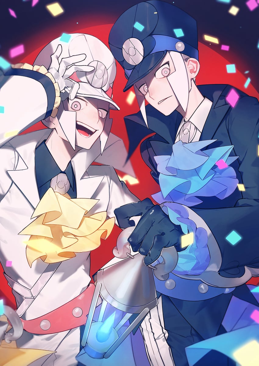 ingo and emmet (pokemon and 1 more) drawn by ccf2q