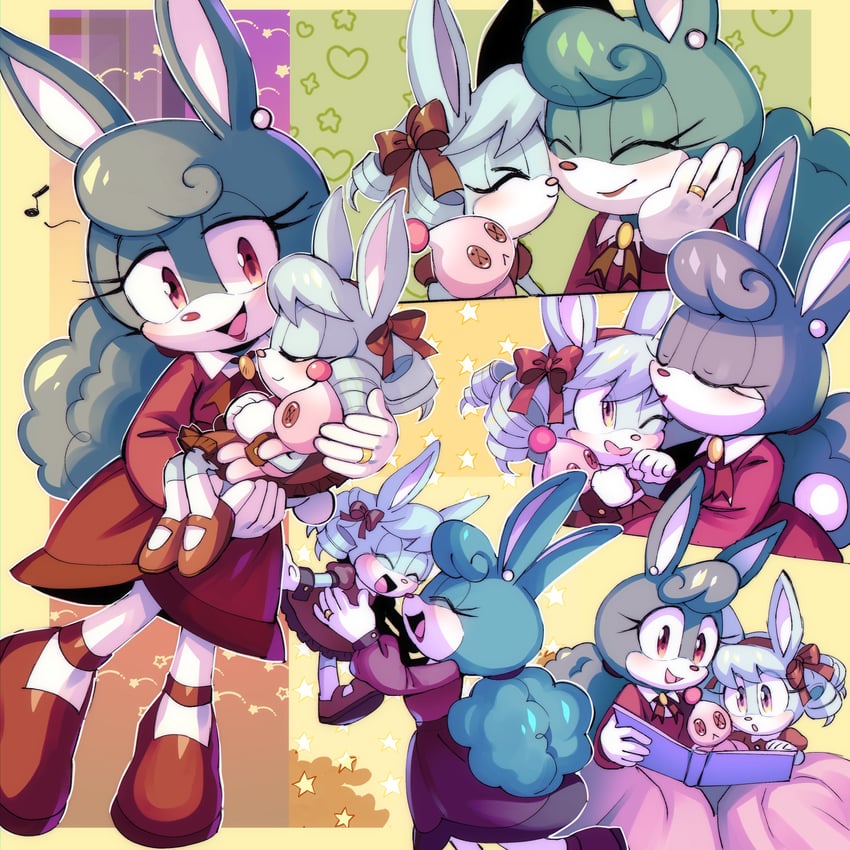 neutral chao and anya the rabbit (original and 1 more) drawn by drawloverlala