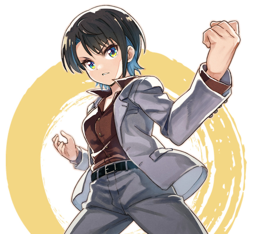 oozora subaru and kiryu kazuma (hololive and 3 more) drawn by sakino_shingetsu