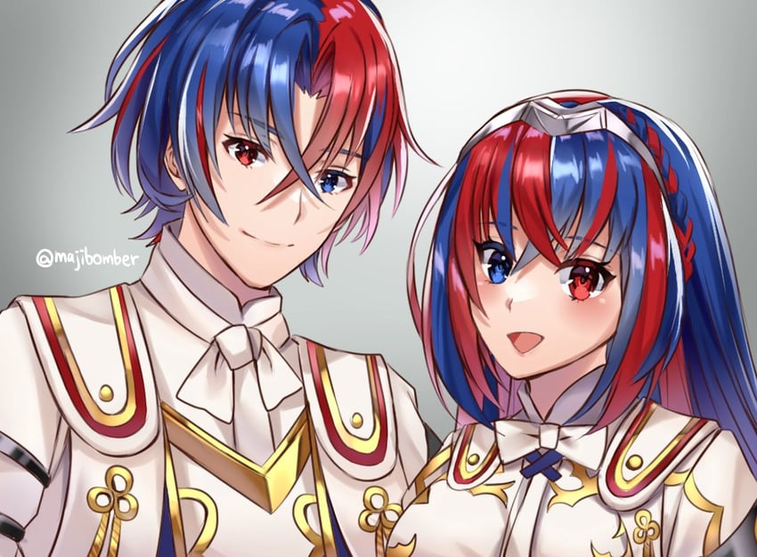 female alear and male alear (fire emblem and 1 more) drawn by maji_(majibomber)