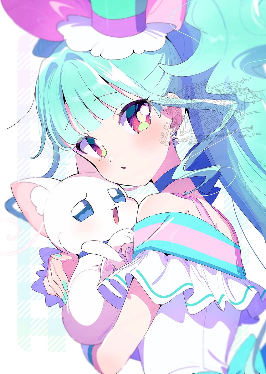 nekoyashiki yuki, nekoyashiki mayu, and cure lillian (precure and 1 more) drawn by serizawa_serizane