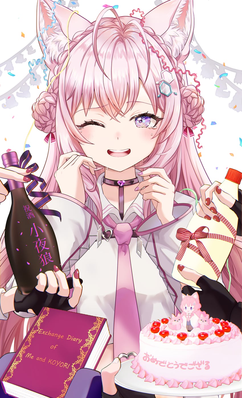 sakamata chloe, la+ darknesss, hakui koyori, kazama iroha, takane lui, and 1 more (hololive) drawn by kudoukudokudo