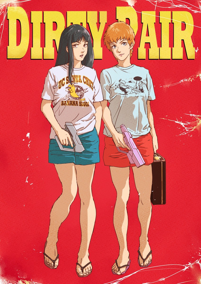 kei and yuri (dirty pair and 3 more) drawn by teikoku_jokyoku
