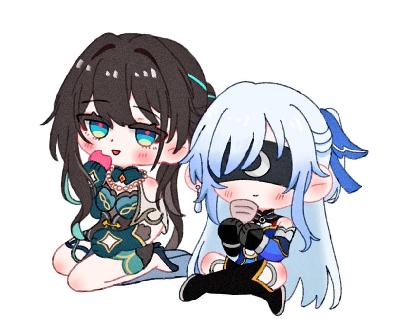 ruan mei and jingliu (honkai and 1 more) drawn by weiyang_0428
