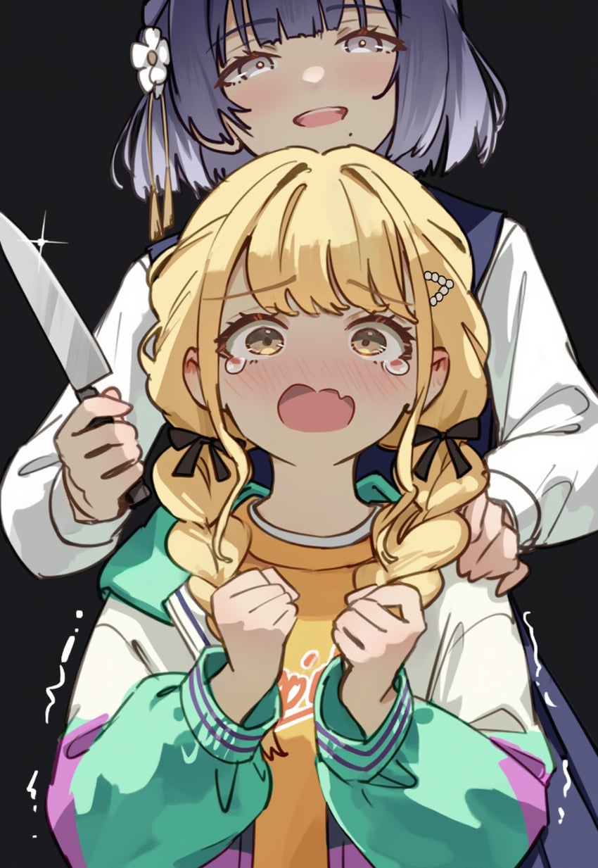 fujita kotone and hataya misuzu (idolmaster and 1 more) drawn by tencarcyan