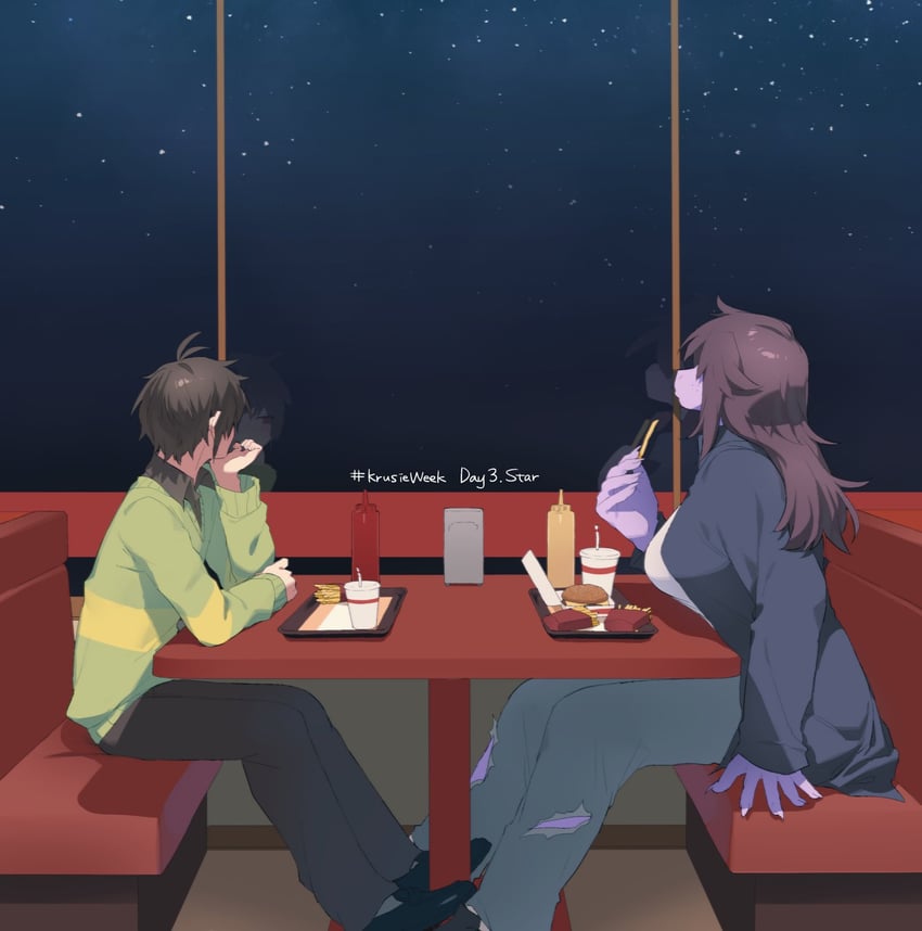 kris and susie (mcdonald's and 1 more) drawn by komugiko_(bitte_komu)