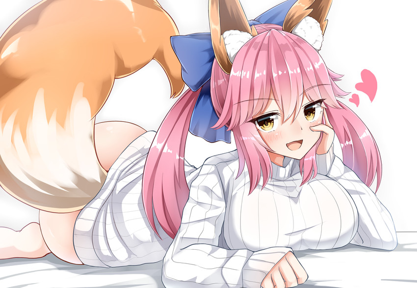 tamamo and tamamo no mae (fate and 2 more) drawn by moyoron