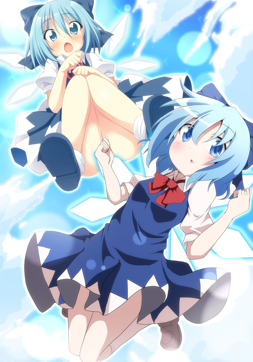 cirno (touhou) drawn by do_(4-rt) and oniku_(shimofuri-ke)