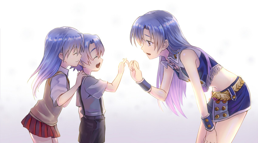 kisaragi chihaya and kisaragi yuu (idolmaster) drawn by rosa_tsubomi