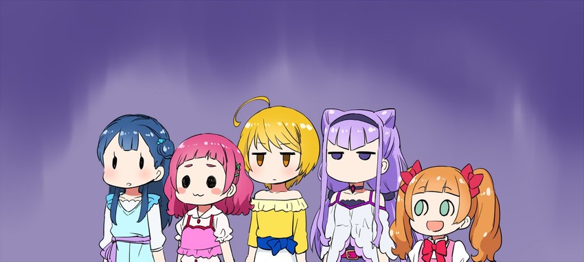 nono hana, yakushiji saaya, ruru amour, aisaki emiru, nonowa, and 1 more (precure and 1 more) drawn by kurokawa_makoto