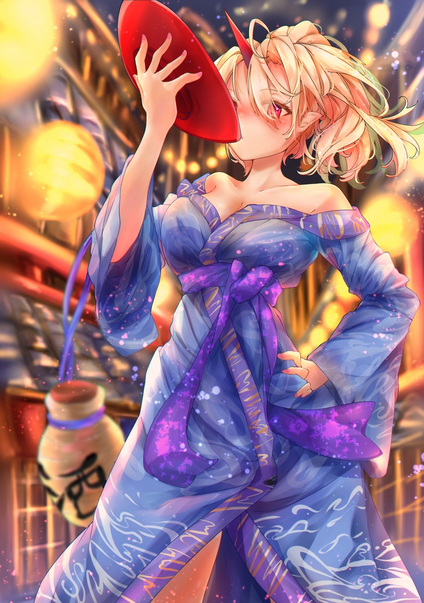 hoshiguma yuugi (touhou and 1 more) drawn by calpis118