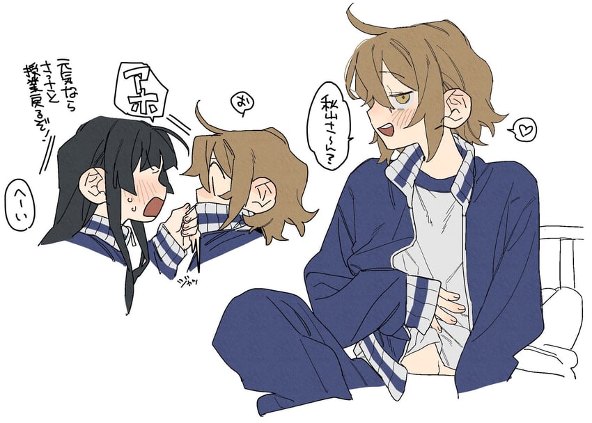 akiyama mio and hirasawa yui (k-on!) drawn by dayama