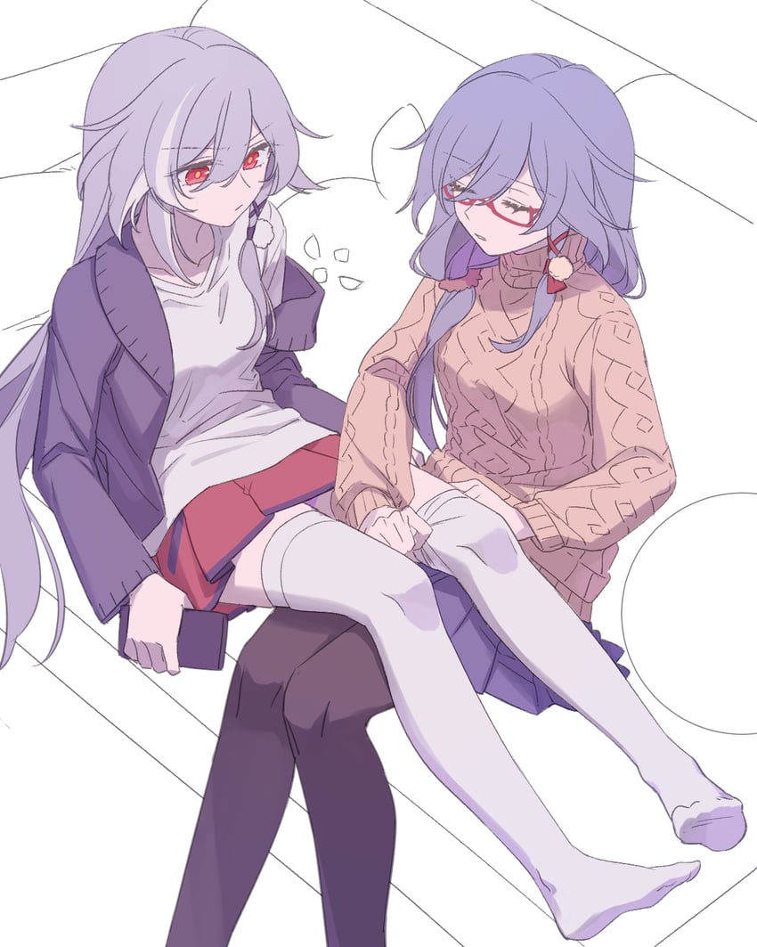 fu hua and herrscher of sentience (honkai and 1 more) drawn by zhaonan