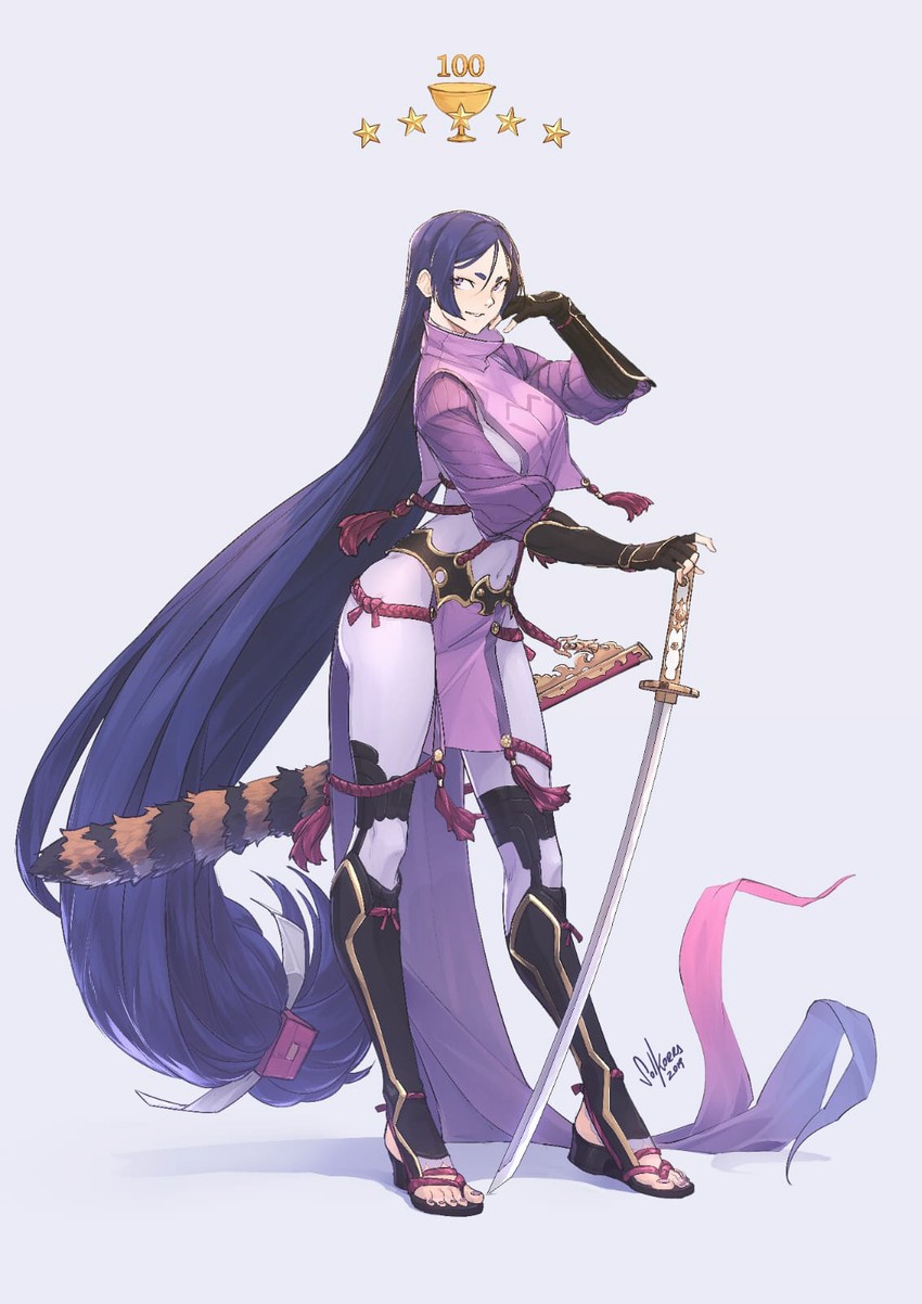 minamoto no raikou (fate and 1 more) drawn by solkorra