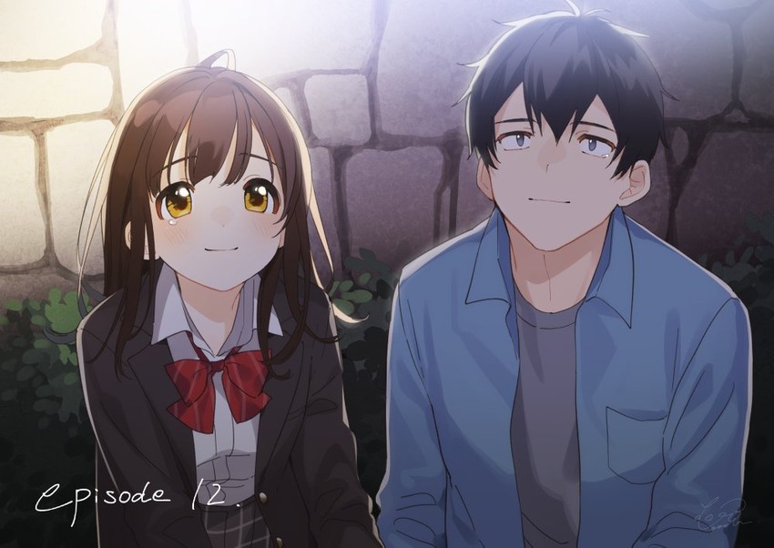ogiwara sayu and yoshida (hige wo soru. soshite joshikousei wo hirou.) drawn by booota