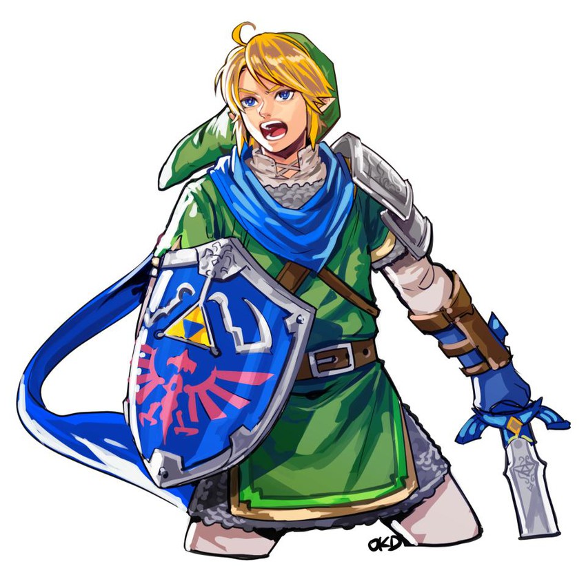 link (the legend of zelda and 1 more) drawn by okada_(hoooojicha)