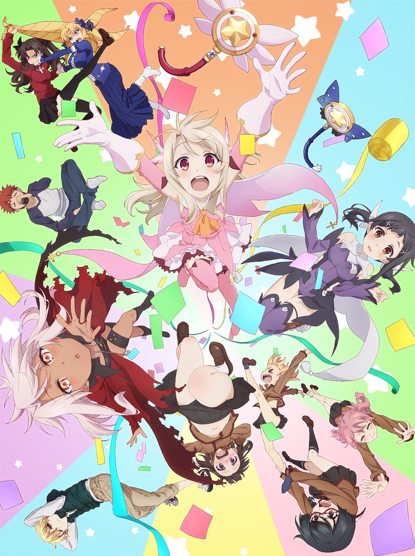 tohsaka rin, illyasviel von einzbern, gilgamesh, emiya shirou, chloe von einzbern, and 10 more (fate and 1 more)
