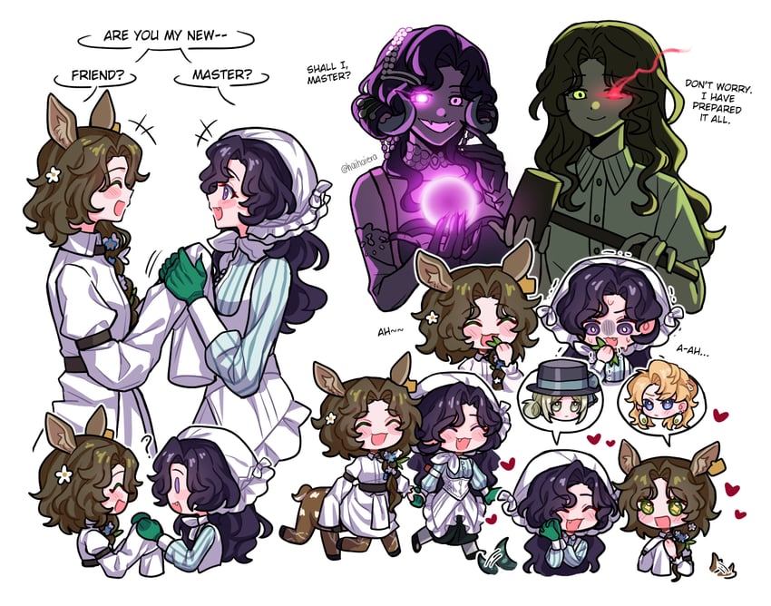 vertin, jessica, anjo nala, blonney, and anne (reverse:1999) drawn by haihaiera