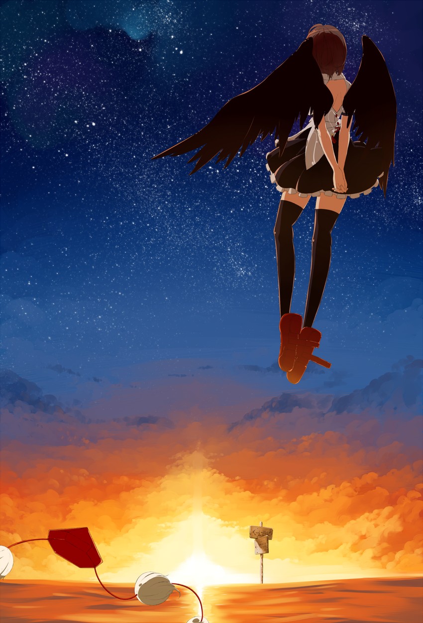 shameimaru aya (touhou) drawn by ryuu_(tsukinoyuki)