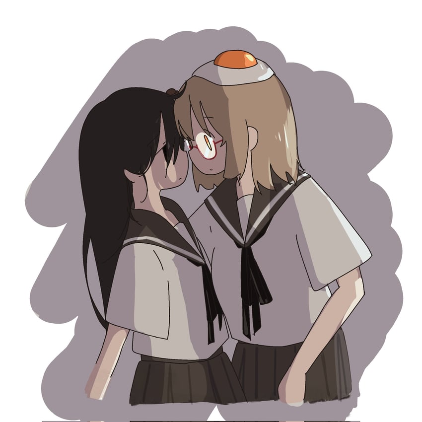tsukishima shijima and yamashita majime (shimeji simulation) drawn by enocoroco