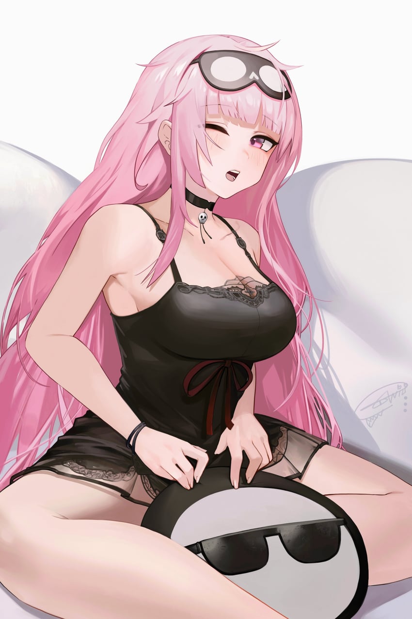 mori calliope and death-sensei (hololive and 1 more) drawn by anizi