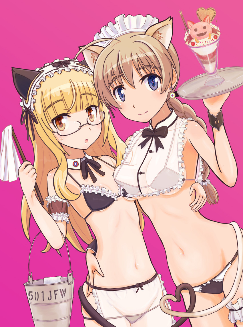 perrine h. clostermann and lynette bishop (world witches series and 1 more) drawn by keicha_(kmoekaki)