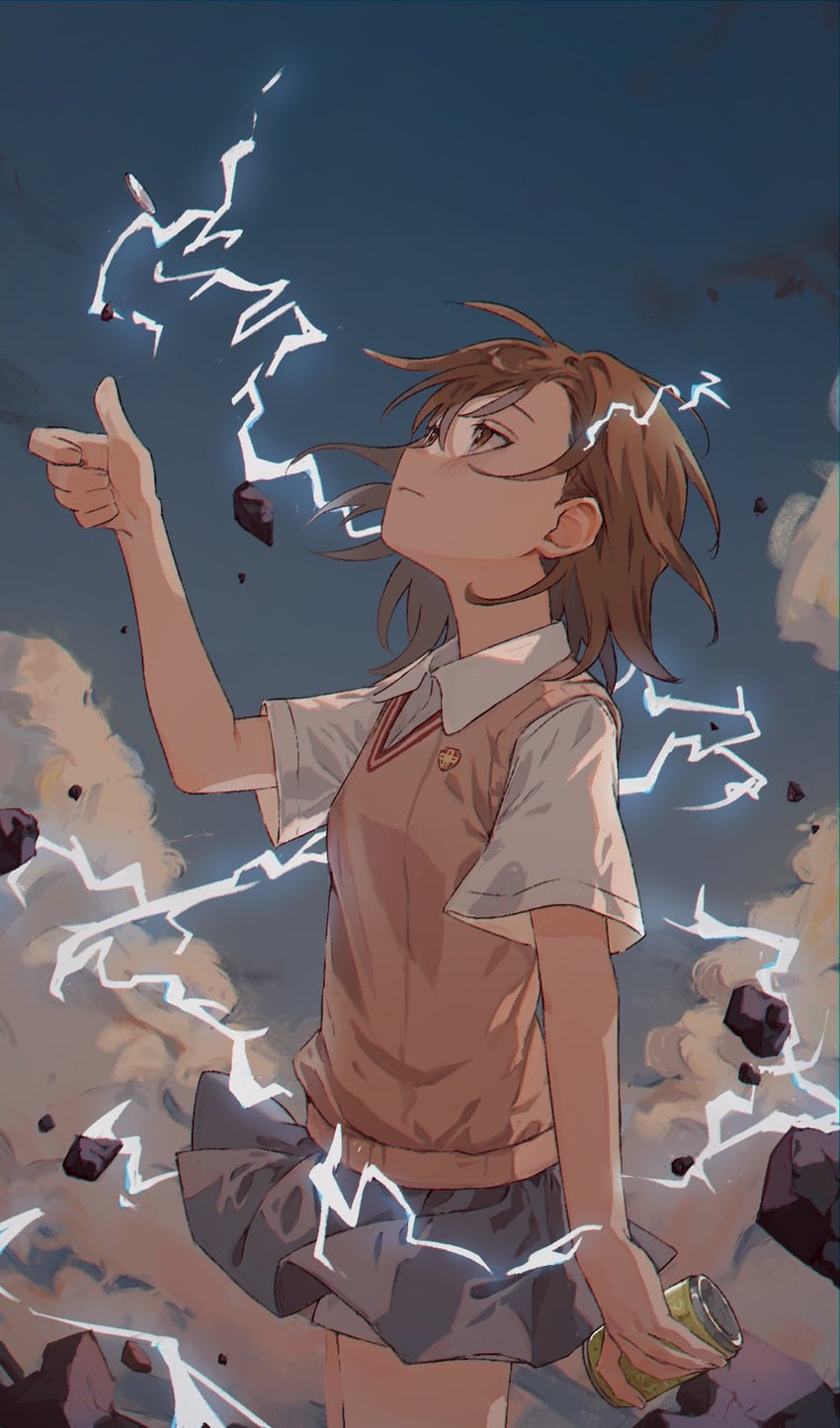 misaka mikoto (toaru majutsu no index and 1 more) drawn by tomoja_rs