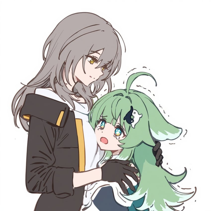 trailblazer, stelle, and huohuo (honkai and 1 more) drawn by whitia100