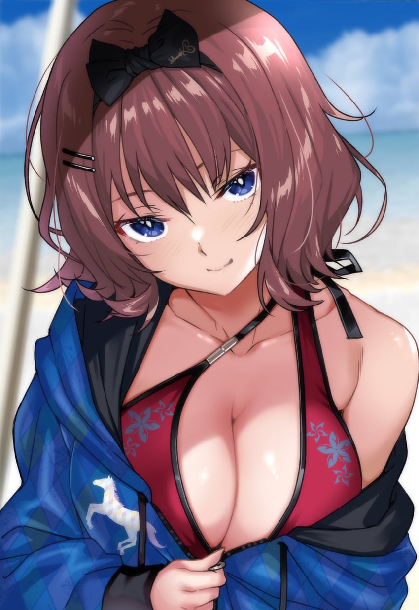 akama suzu (mondaiji no watashitachi wo kaeta no wa onaji class no monaka-senpai) drawn by hario_4