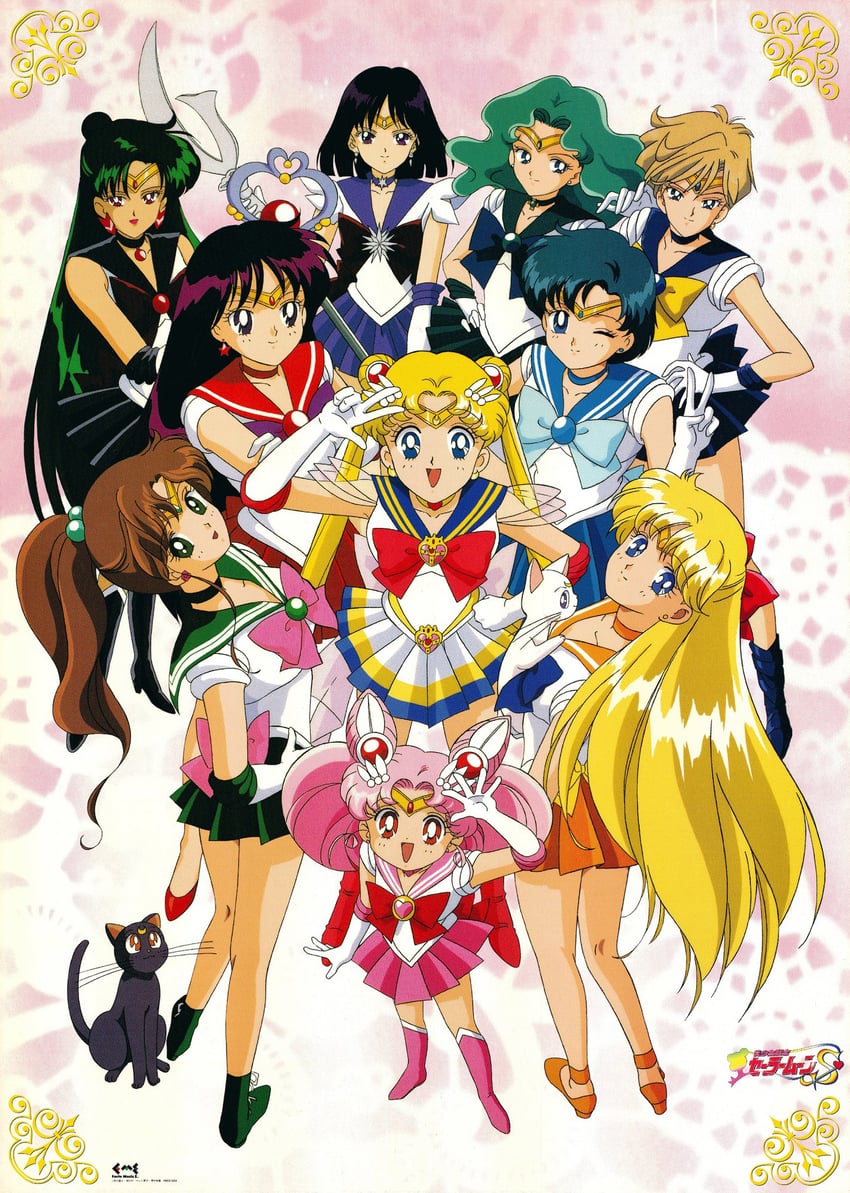 tsukino usagi, sailor moon, mizuno ami, aino minako, hino rei, and 17 more (bishoujo senshi sailor moon and 1 more) drawn by itou_ikuko