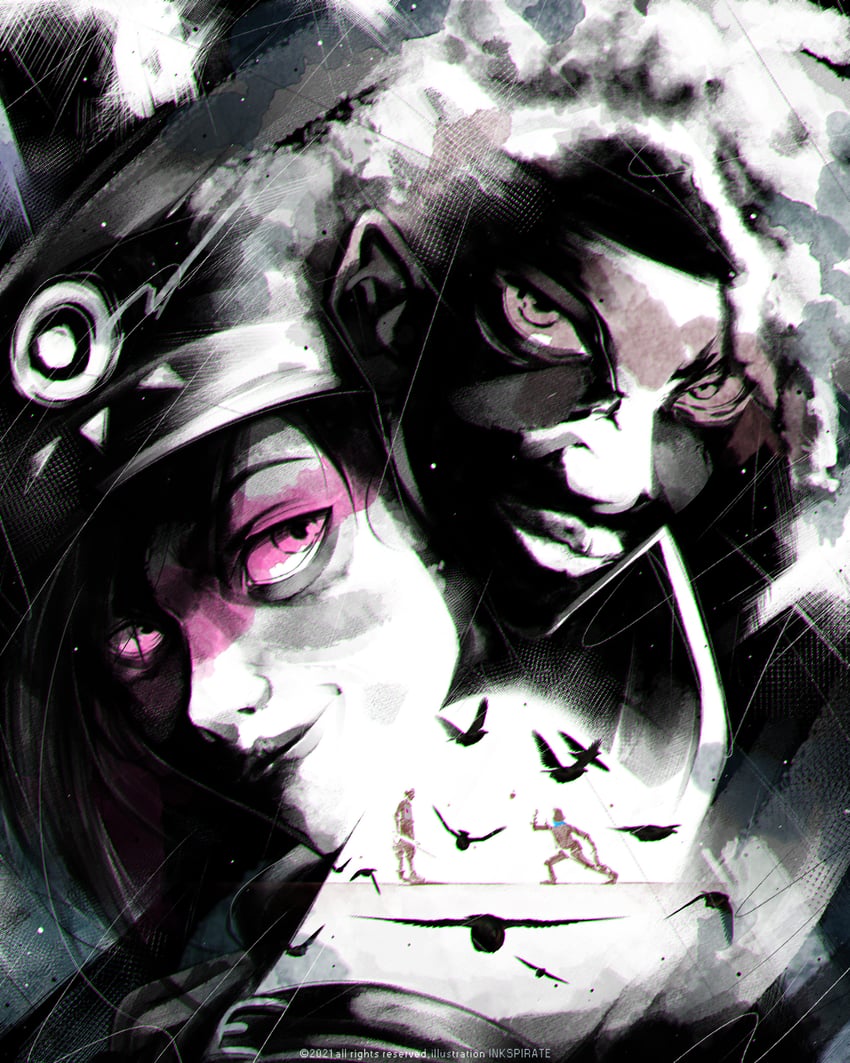 jinx, arcane jinx, ekko, and firelight ekko (league of legends and 1 more) drawn by inkspirate