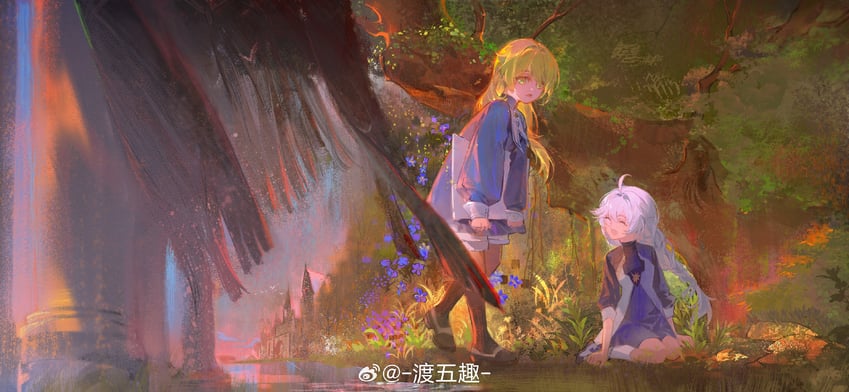 kallen kaslana and otto apocalypse (honkai and 1 more) drawn by ste7619