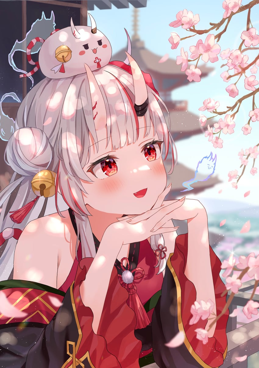 nakiri ayame, poyoyo, shiranui, and karma (hololive) drawn by mei_am0