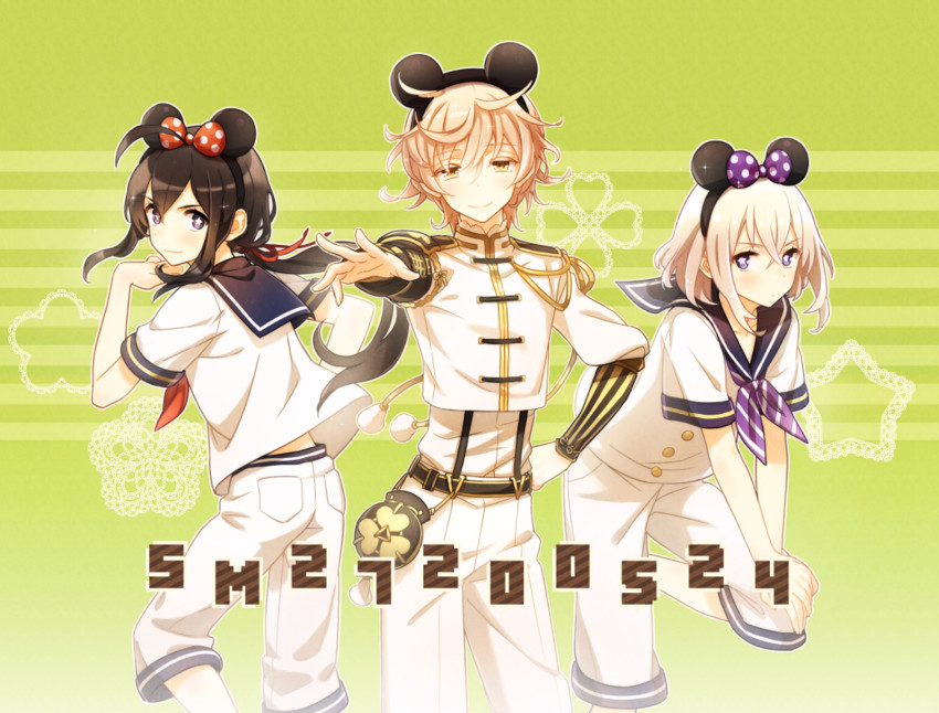 namazuo toushirou, honebami toushirou, and monoyoshi sadamune (touken ranbu) drawn by deretta