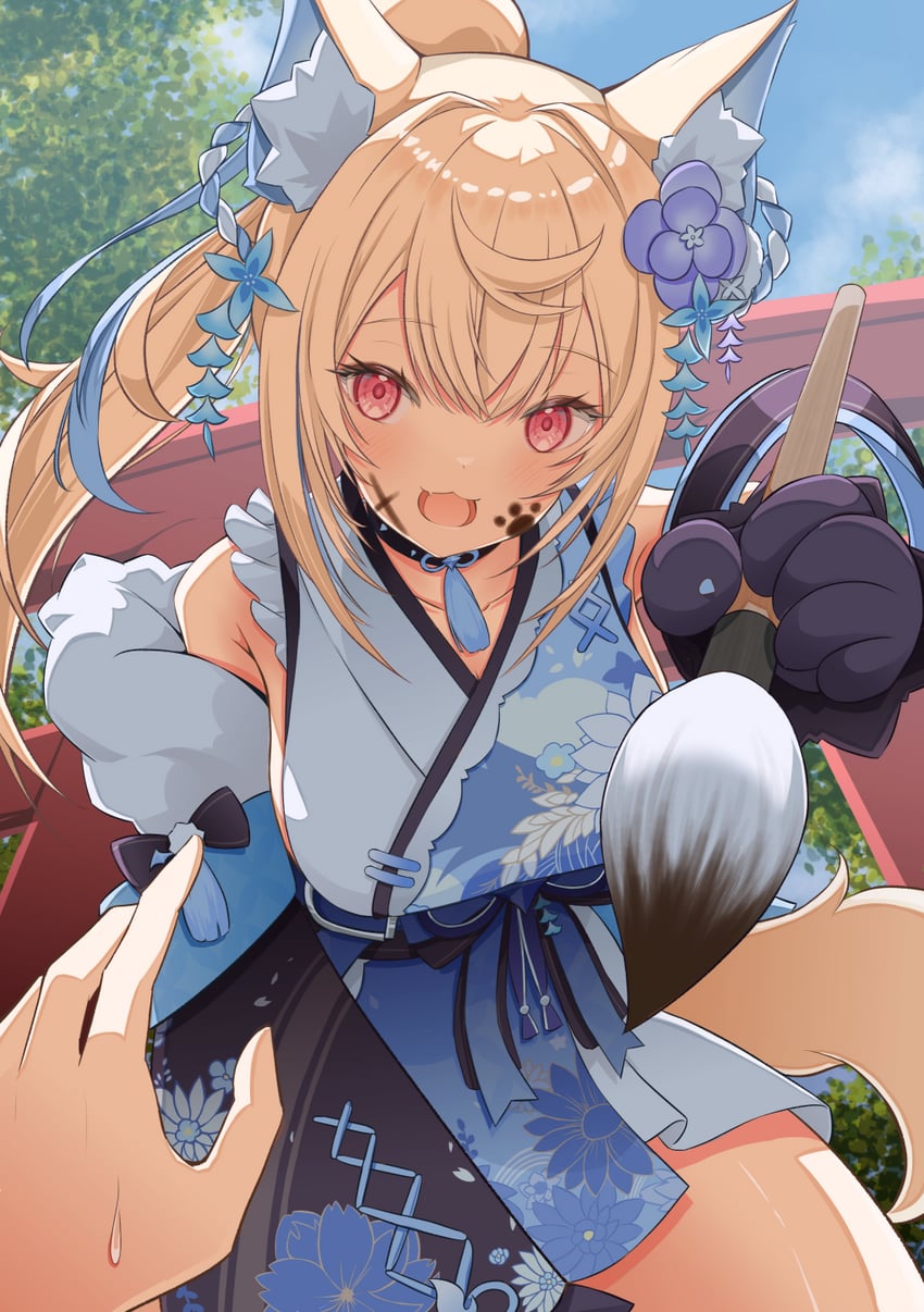 fuwawa abyssgard (hololive and 1 more) drawn by yaki_no_yaki