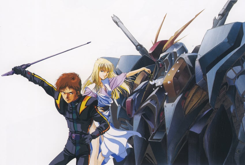 gigi andalusia, xi gundam, and hathaway noa (gundam and 1 more)
