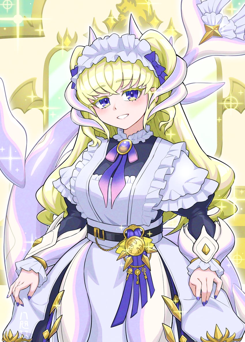 lady's dragonmaid (yu-gi-oh!) drawn by yata_masahara