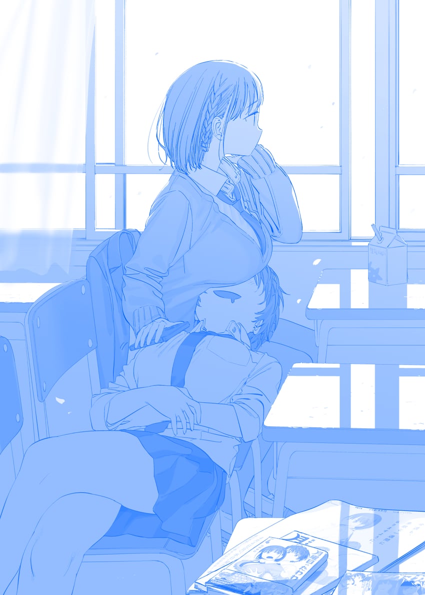 ai-chan and volley-bu-chan (getsuyoubi no tawawa) drawn by himura_kiseki