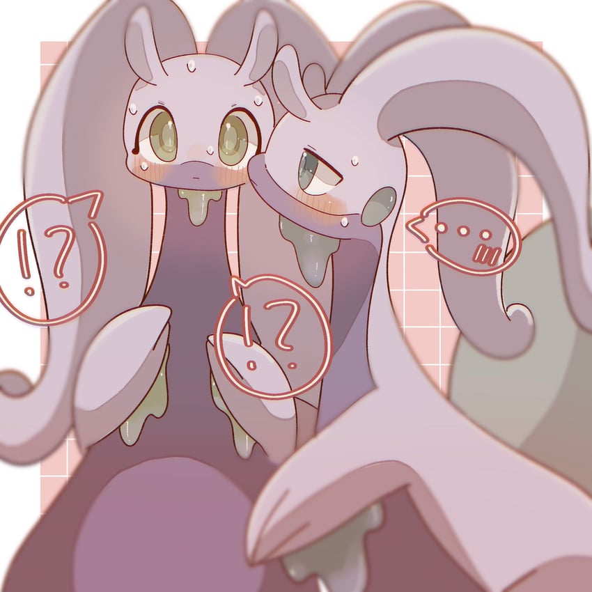 goodra and hisuian goodra (pokemon) drawn by namako_(na_ma_koko)