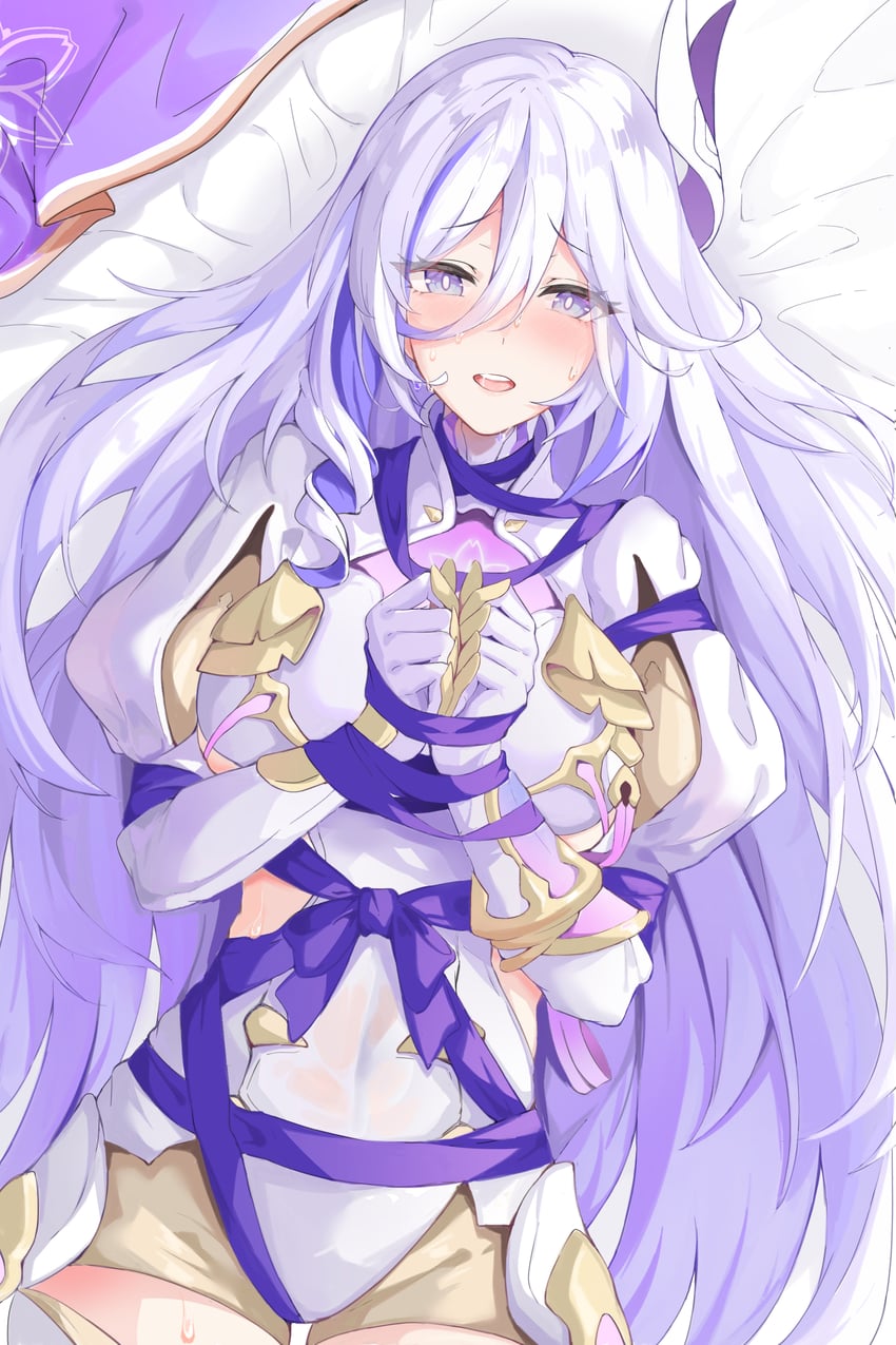 misteln schariac (honkai and 1 more) drawn by again_(depr4447)